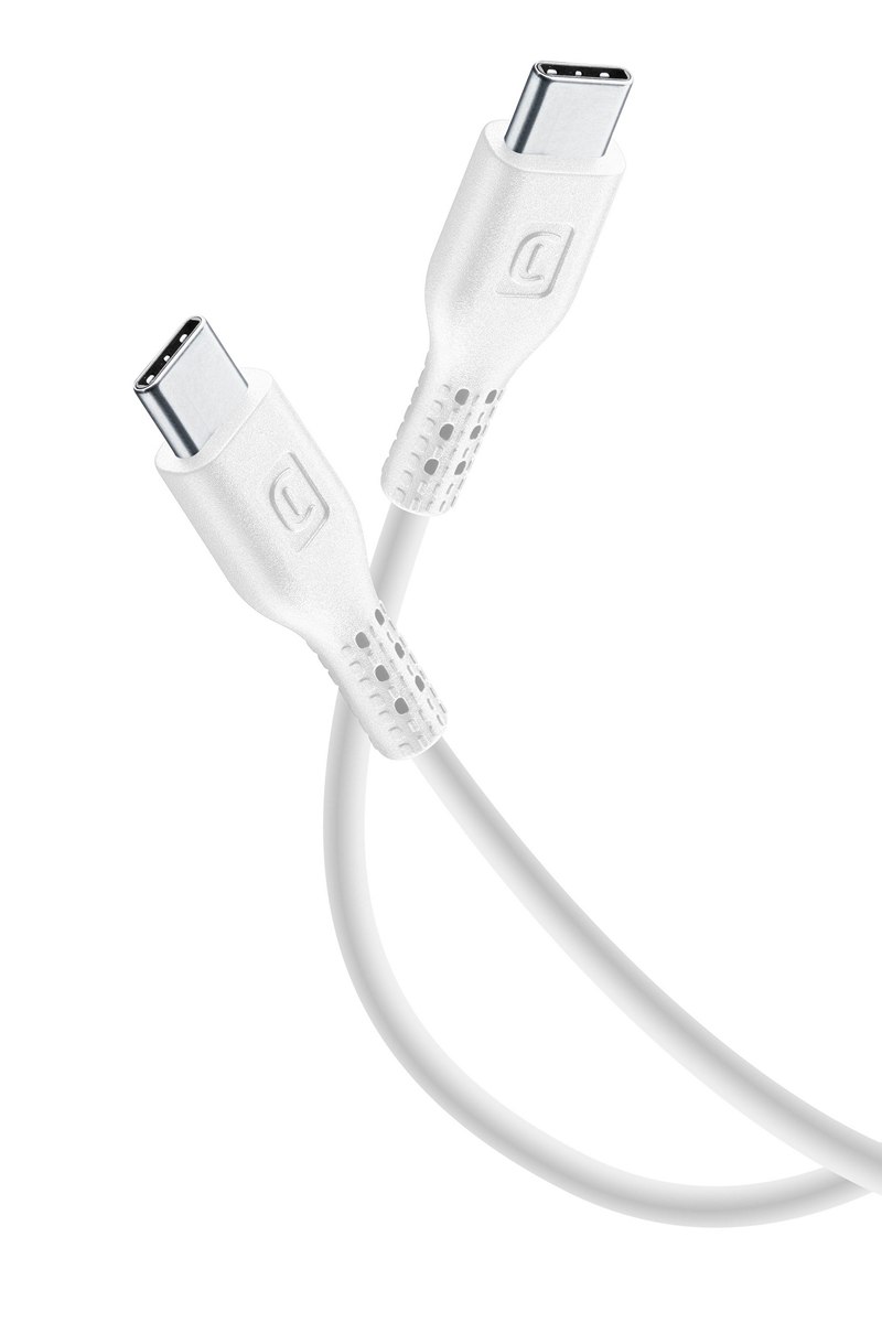 Кабел данни USB-C към USB-C 60 см. бял