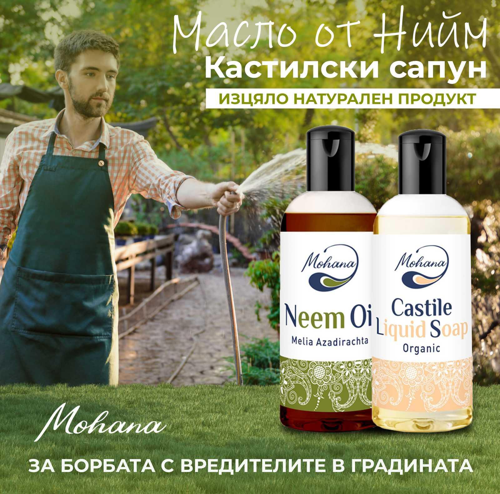 Промо пакет нийм базово масло (neem oil) и Кастилски сапун био