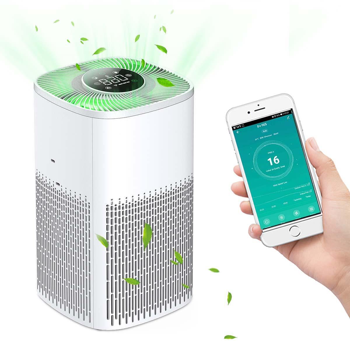 Пречиствател за въздух Mohana BlueAir, 210 м3/h, true HEPA H12, PM2.5, бял