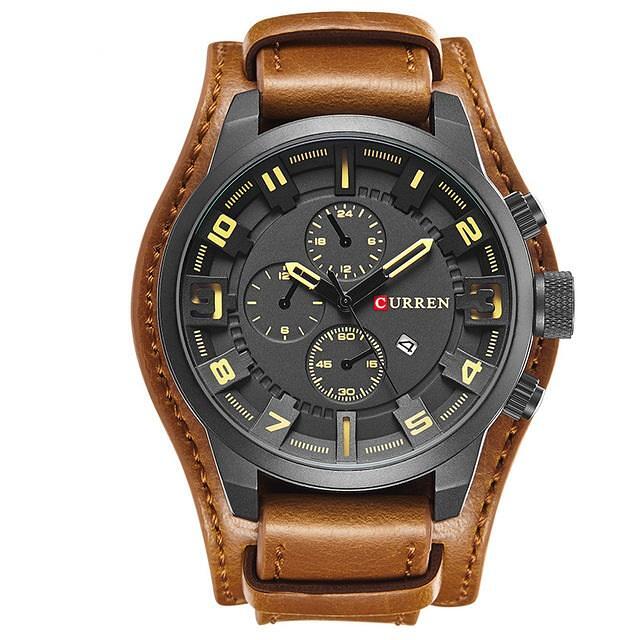 Мъжки часовник Curren IRM Military 8225, кафяв/черен