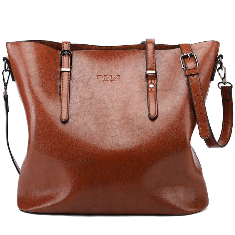 Дамска чанта Vicuna Polo Ecarlate V2002, кафява