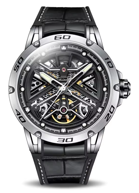 Мъжки часовник Bonest Gatti Phantom Core BG4601-B1, сребрист