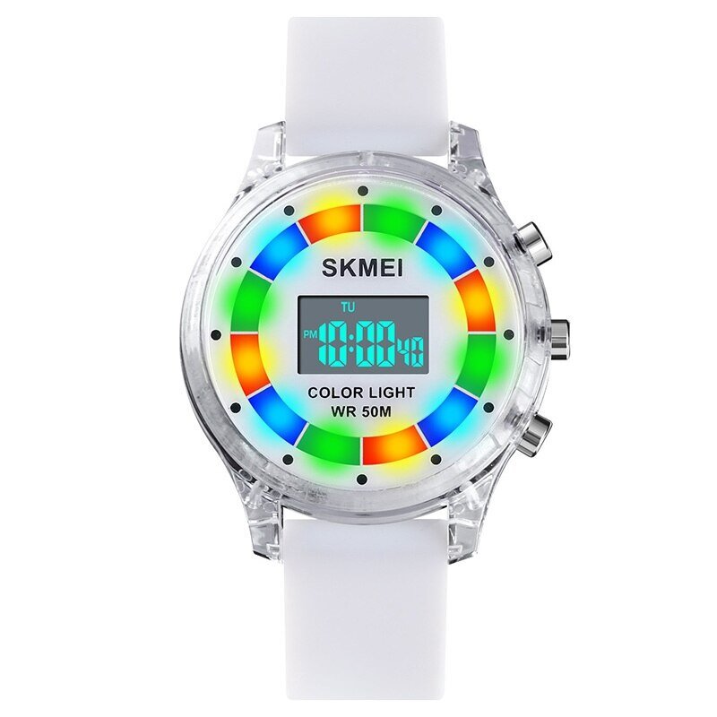 Детски часовник SKMEI Multicolor 1596, бял