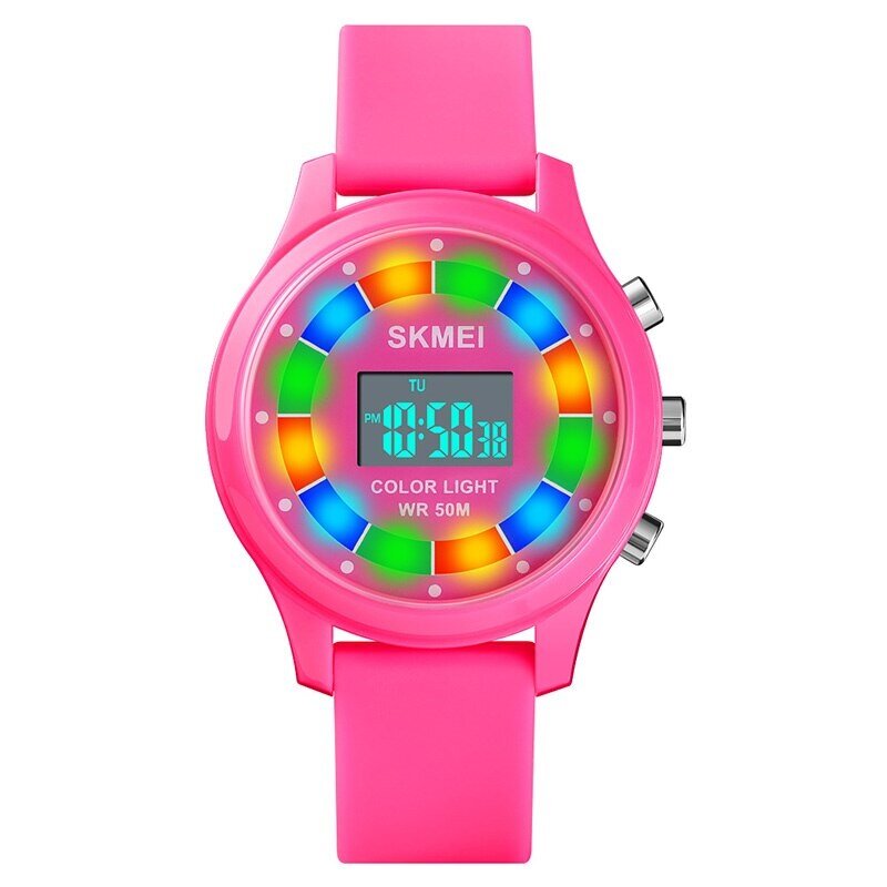 Детски часовник SKMEI Multicolor 1596, розов
