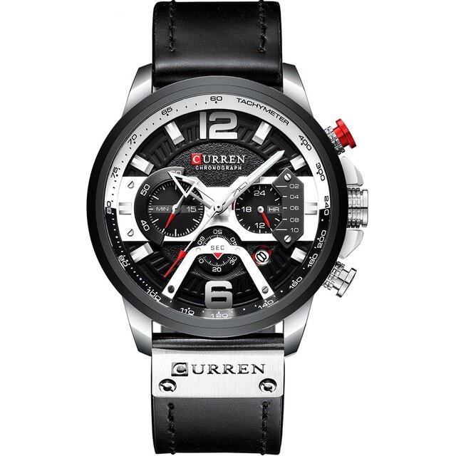 Мъжки часовник Curren Xeros 8329, черен/сребрист