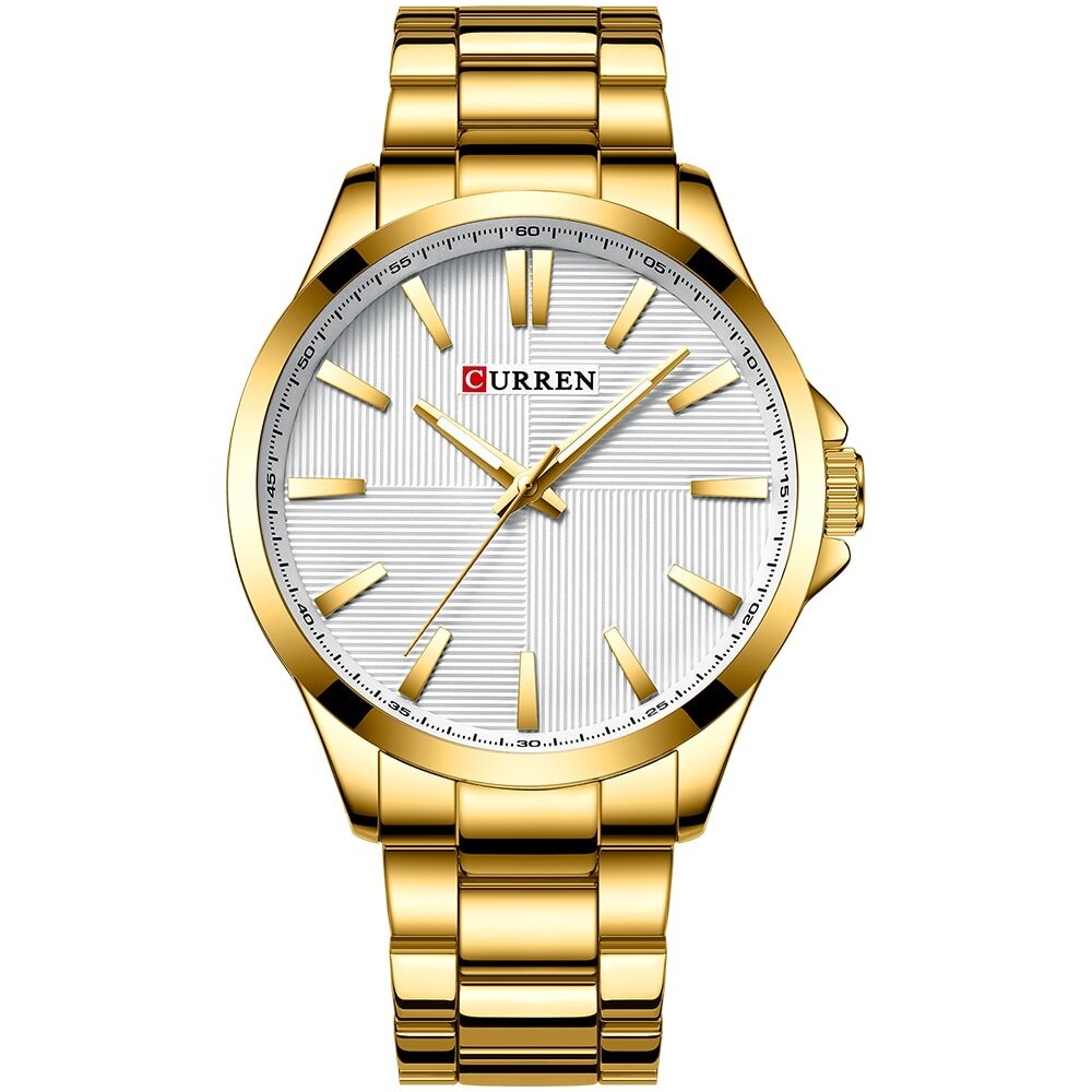 Мъжки часовник Curren Hytelic 8322, златист/бял