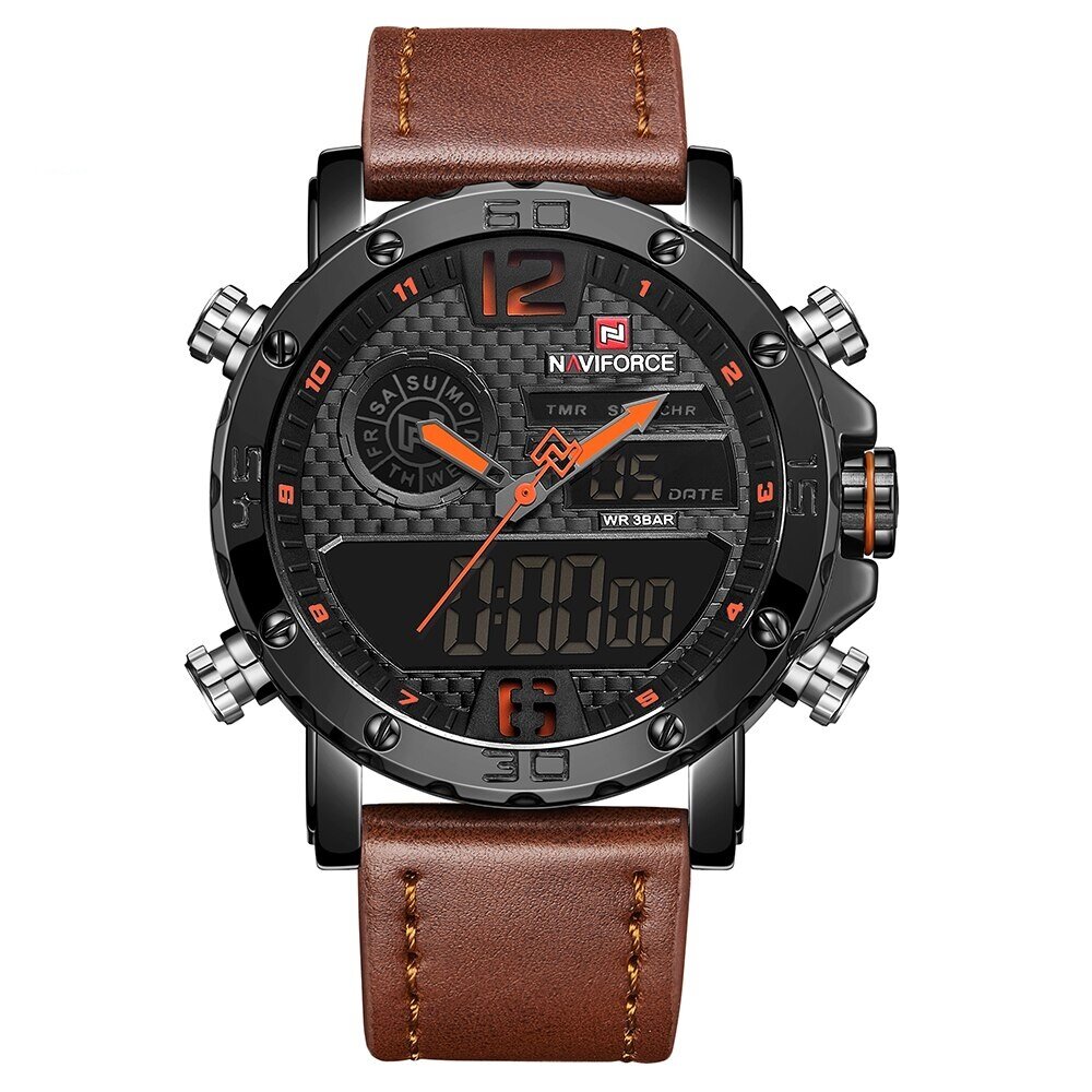 Мъжки часовник NaviForce Evection 9134, кафяв