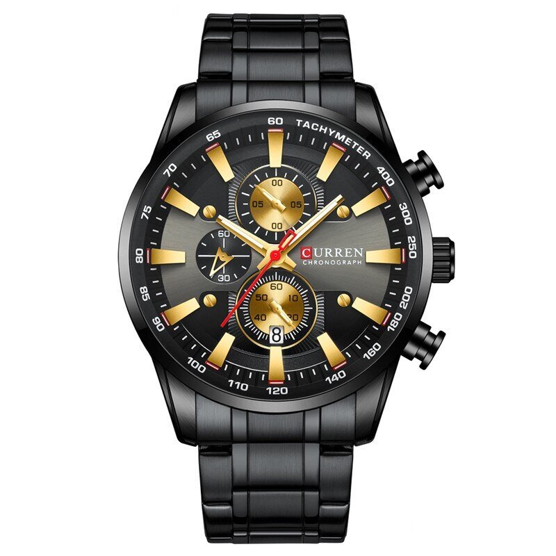 Мъжки часовник Curren Orrery 8351, черен/златист
