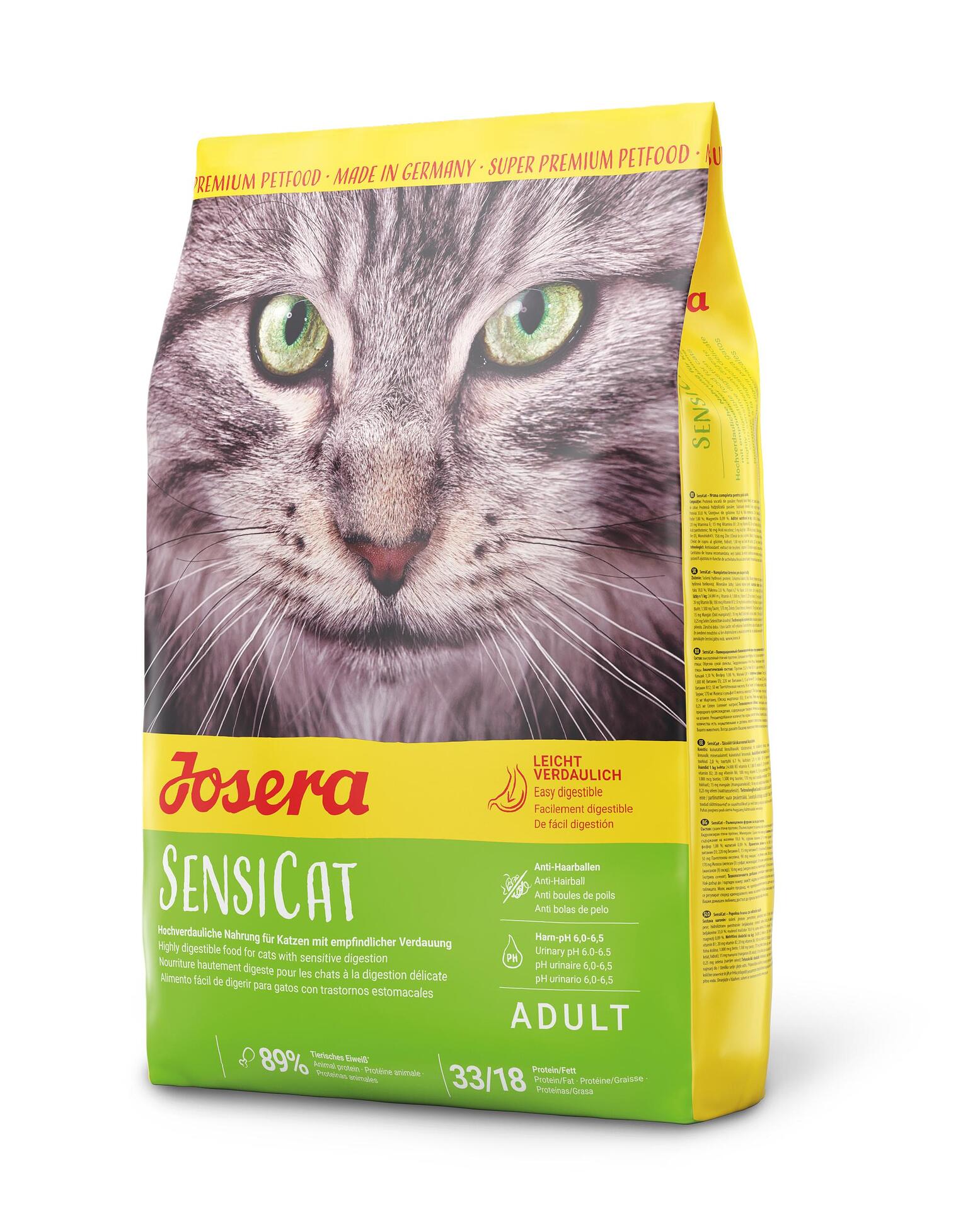 Josera Cat SensiCat суха храна за котки с деликатен стомах - 400 гр, 2 кг или 10 кг, 10 кг.