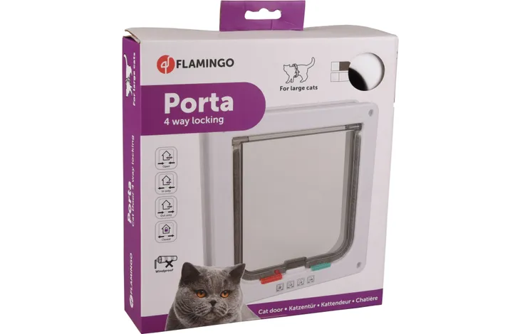 КОТЕШКА ВРАТА  BIG CAT 4-WAY, Бял