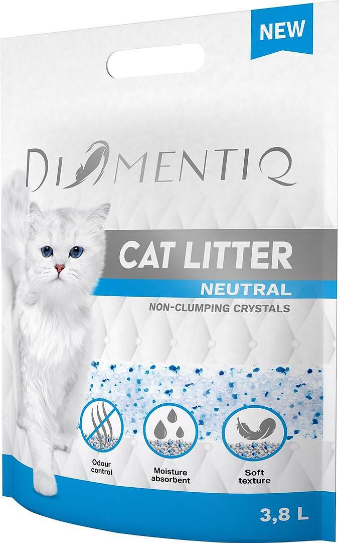 DIAMENTIQ Неутрална, силиконова, не слепваща котешка тоалетна - 3,8 л
