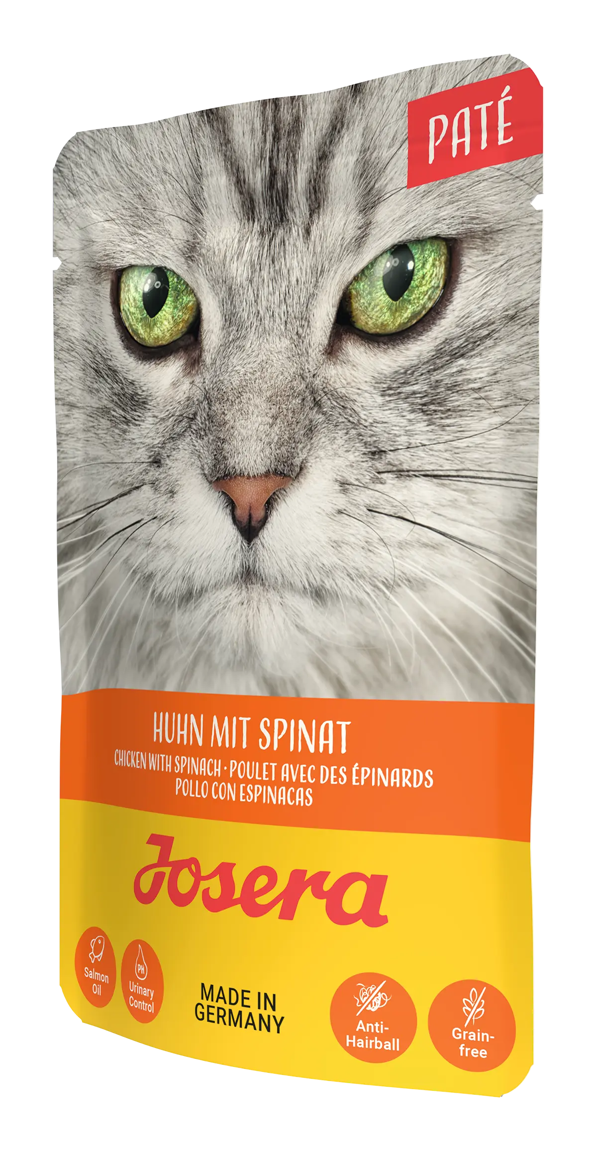 Josera Cat Pouch Chicken and Spinach пауч с пилешко и спанак за израснали котки 85 гр