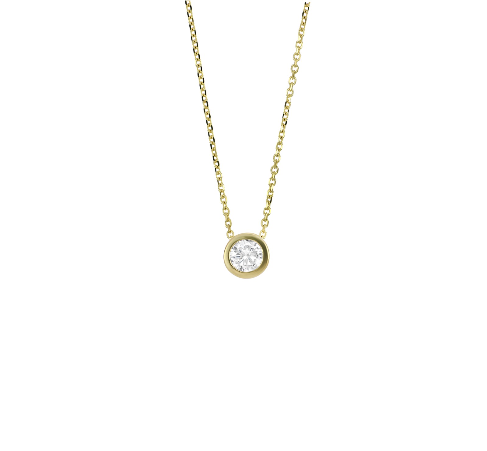 Златно колие с диамант - Goto Diamonds Collection