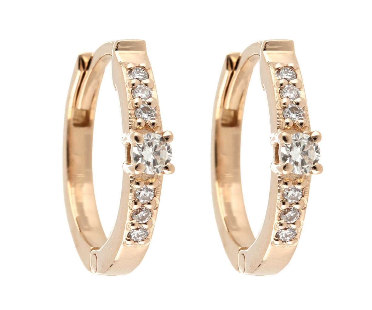 Златни обици с диаманти - Goto Diamonds Collection