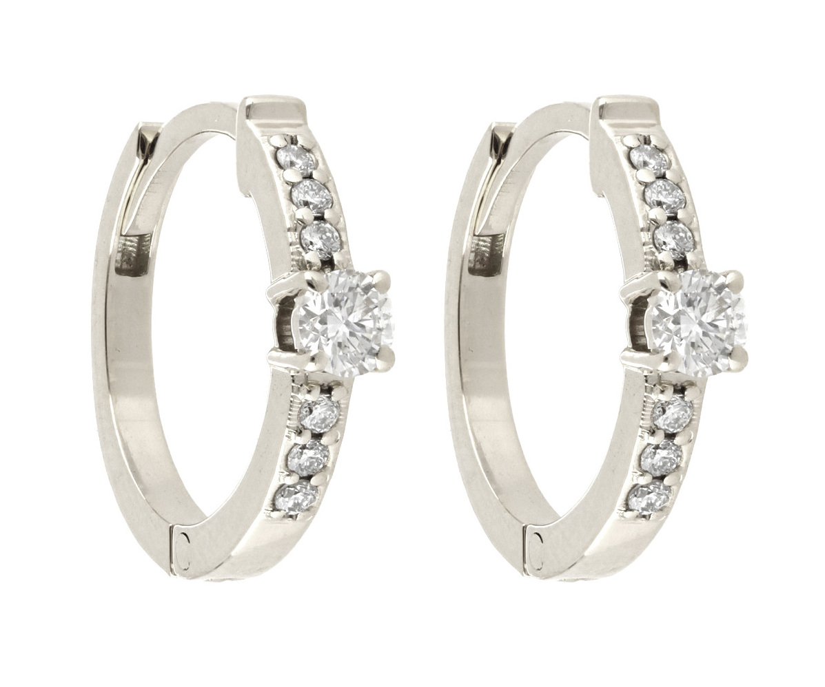Златни обици с диаманти - Goto Diamonds Collection