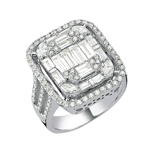 Златен пръстен с диаманти - Goto Diamond Collection