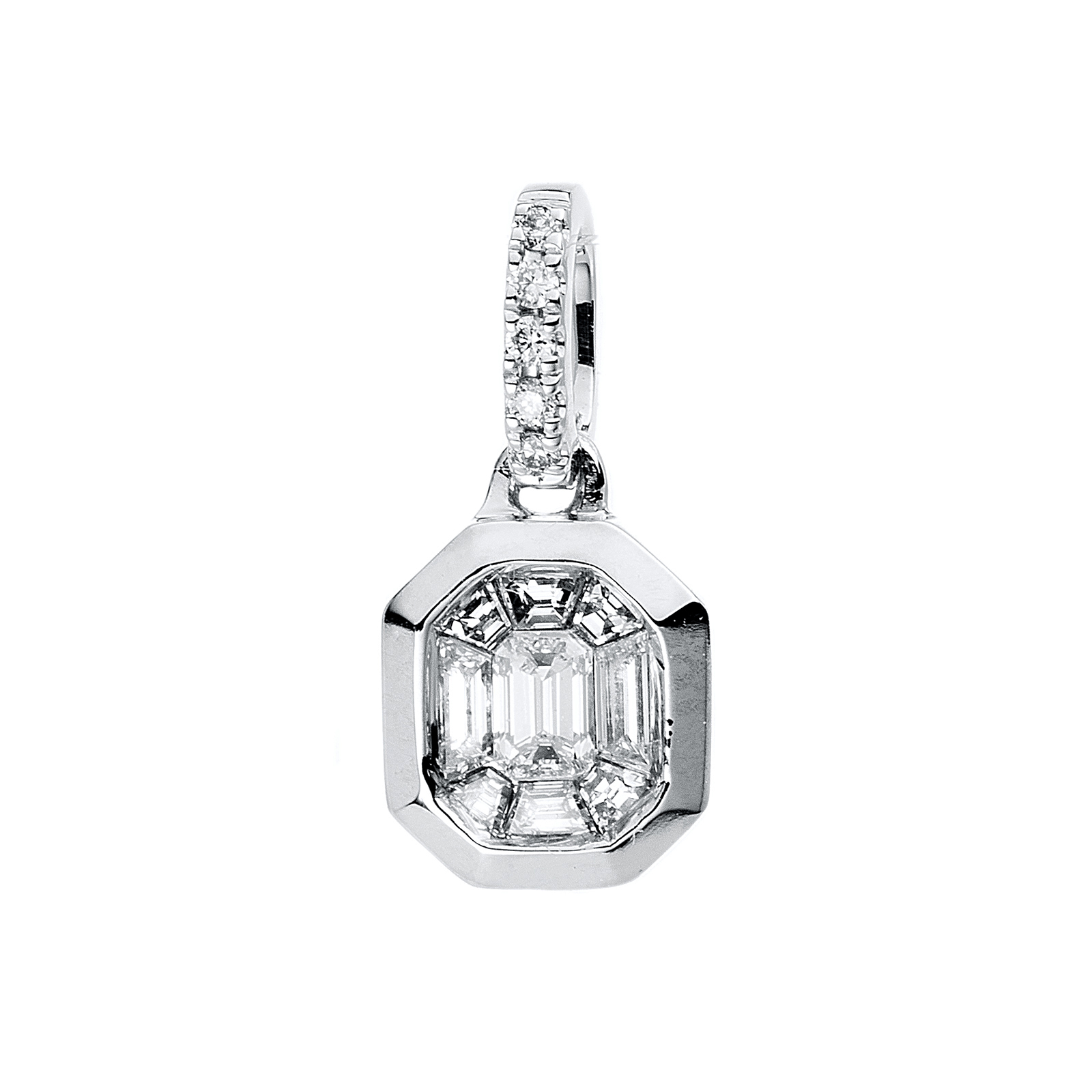Златна висулка с диаманти - Diamond Group