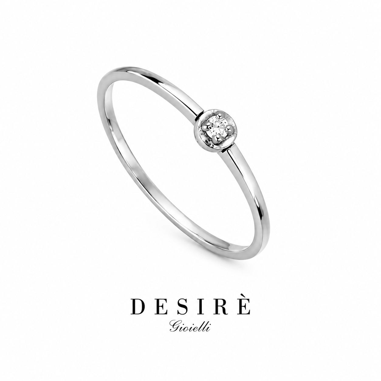 Златен пръстен с диамант "Desiré"
