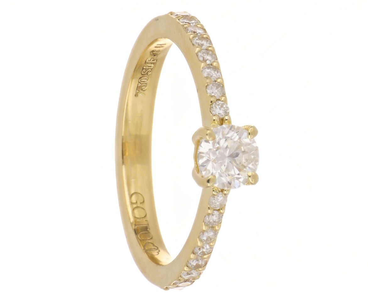 Златен пръстен с диаманти - Goto Diamonds Collection