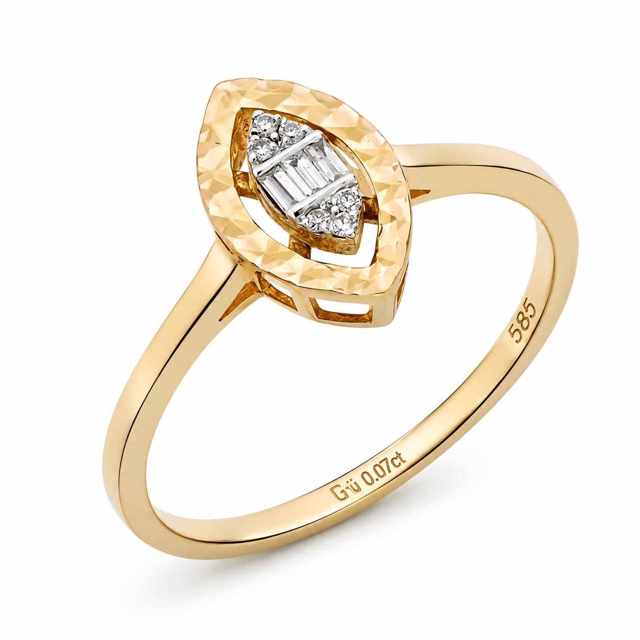 Златен пръстен с диаманти - Goto Diamonds Collection