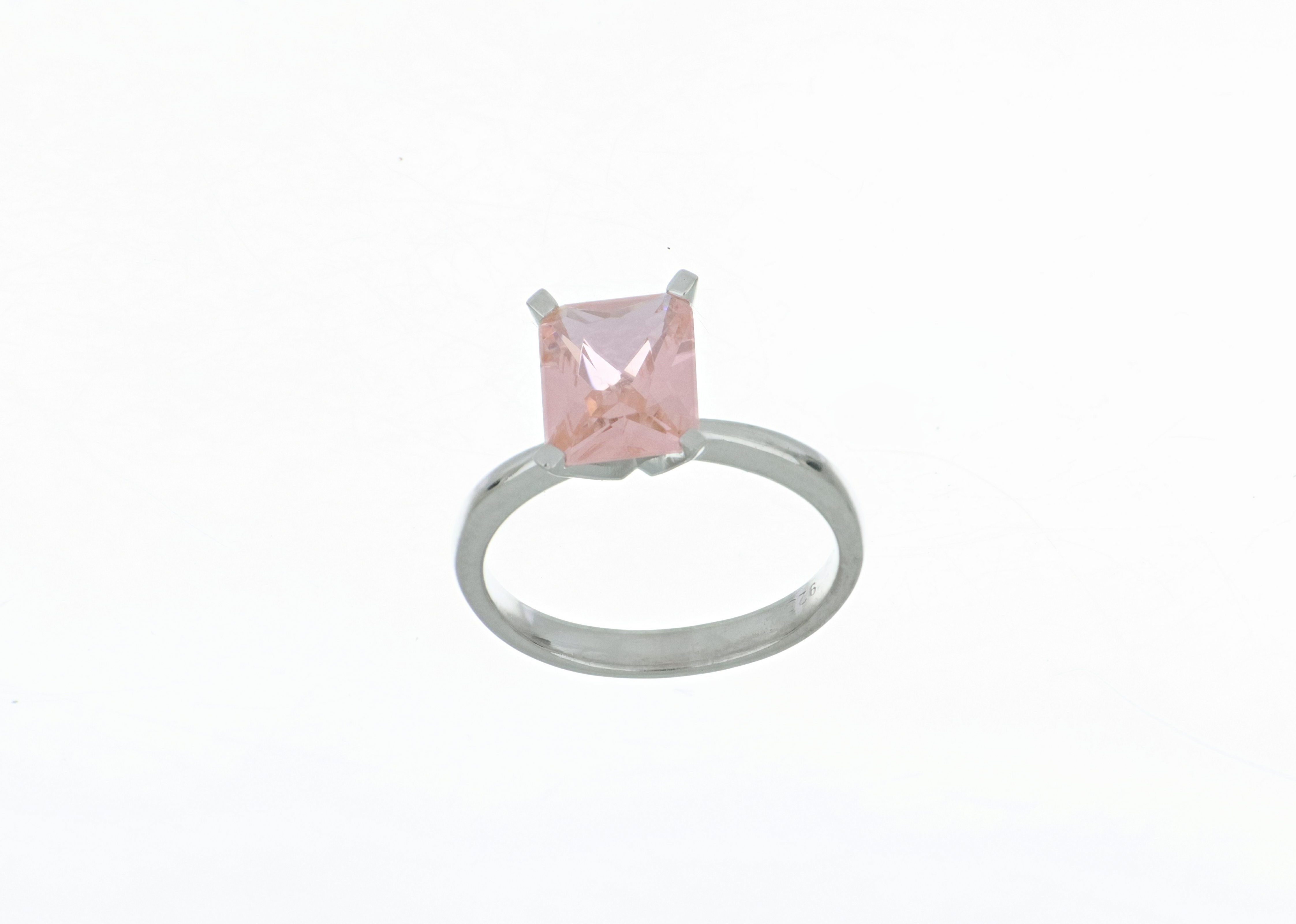Сребърен пръстен със създаден морганит - Skydiamond