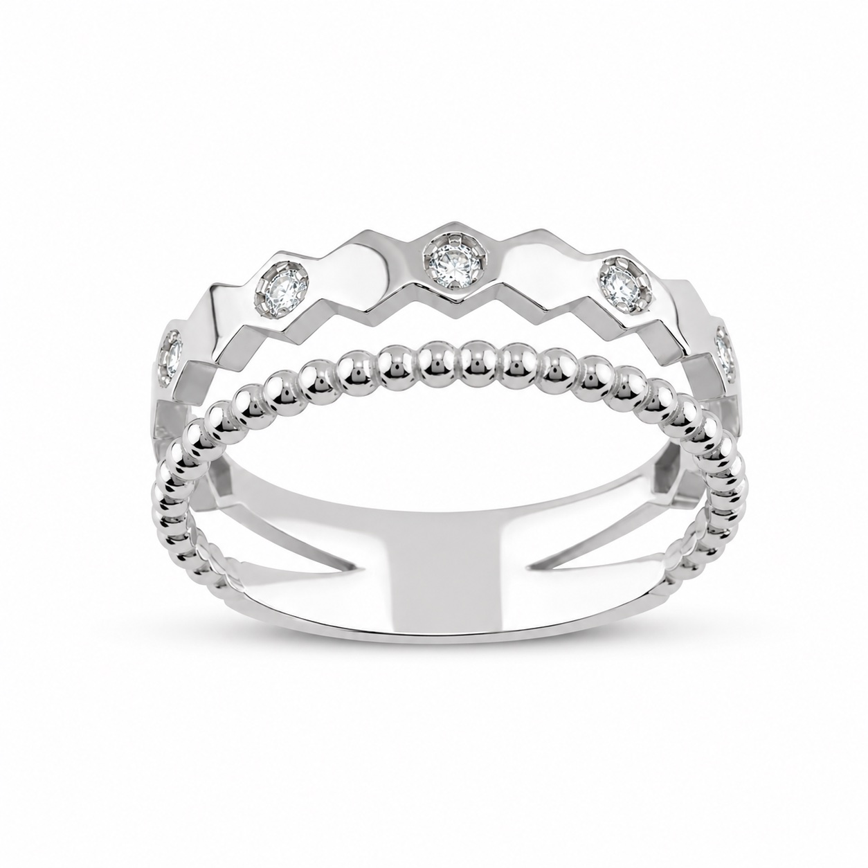 Златен пръстен с диаманти - Goto Diamonds Collection