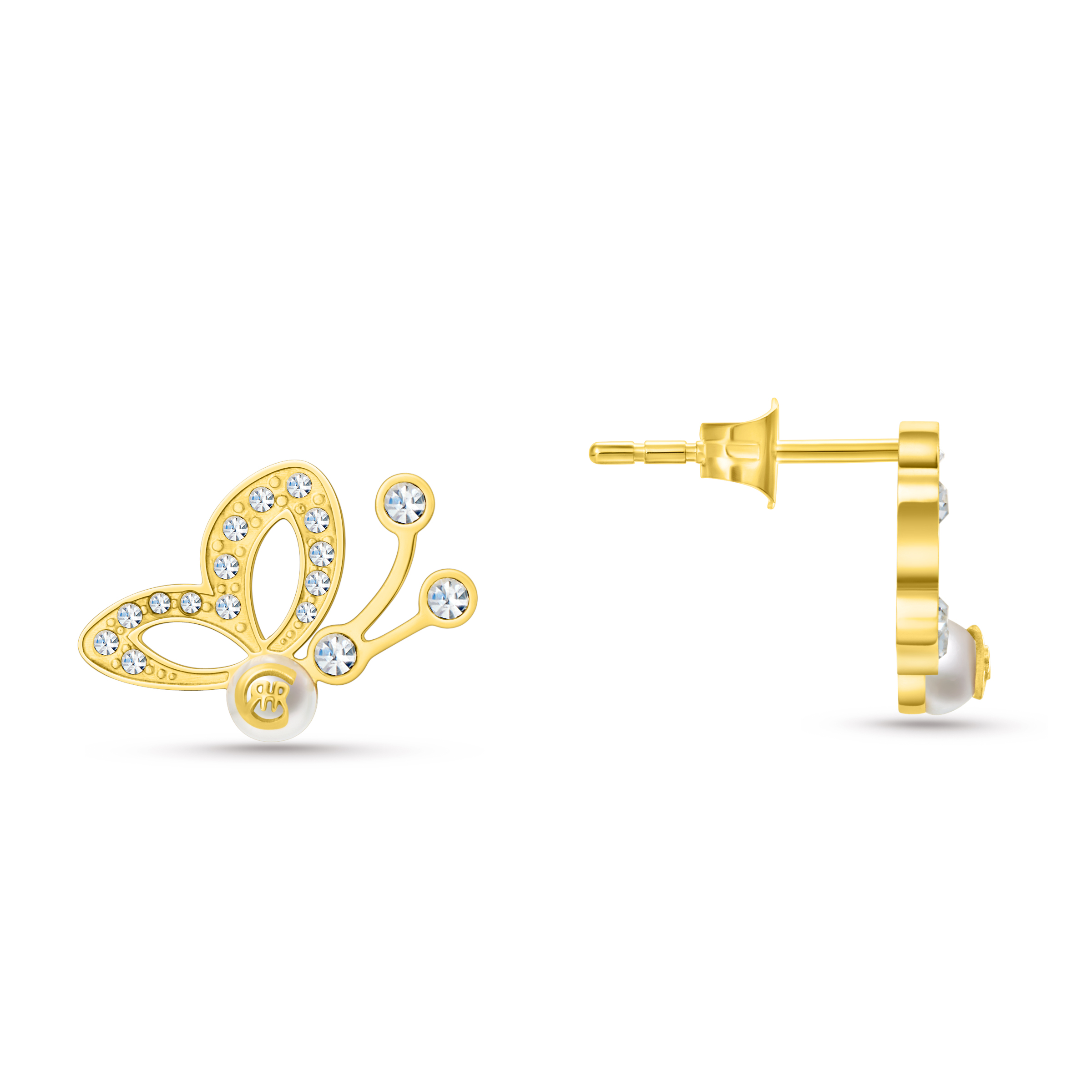 ОБИЦИ ОТ СТОМАНА, С ЦИРКОНИ И ПЕРЛИ - CERRUTI JEWELLERY