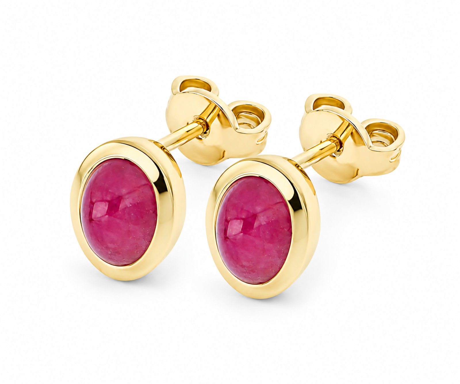Златни обици с рубини - Goto Diamonds Collection