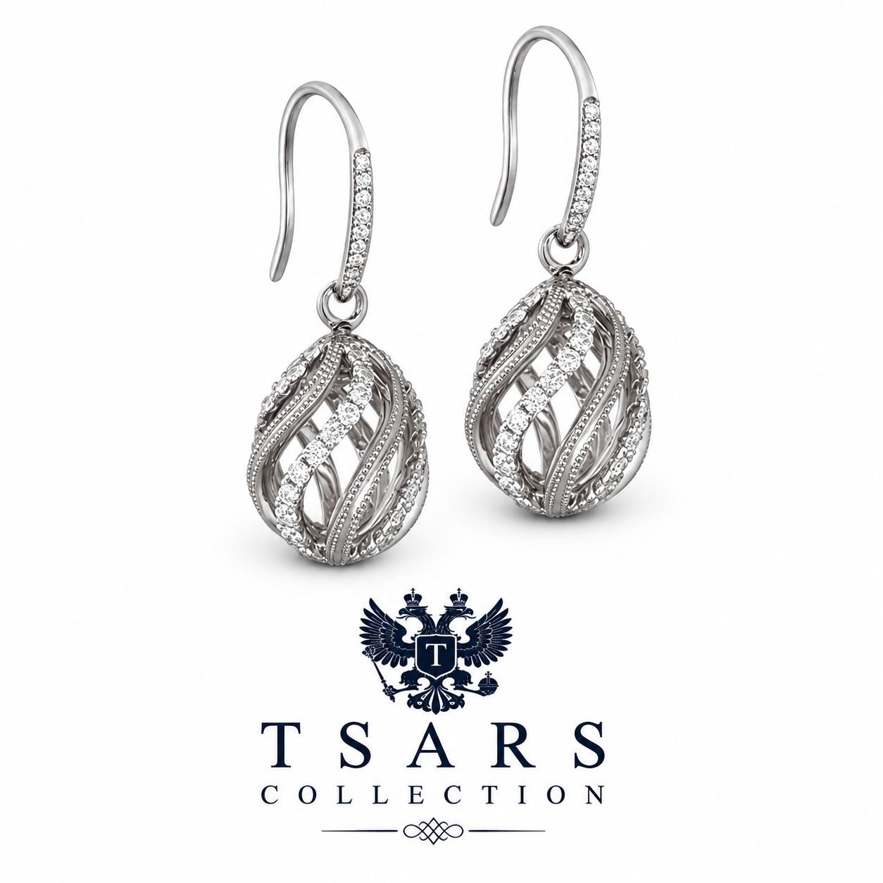 Сребърни обици - TSARS COLLECTON - 9E30W