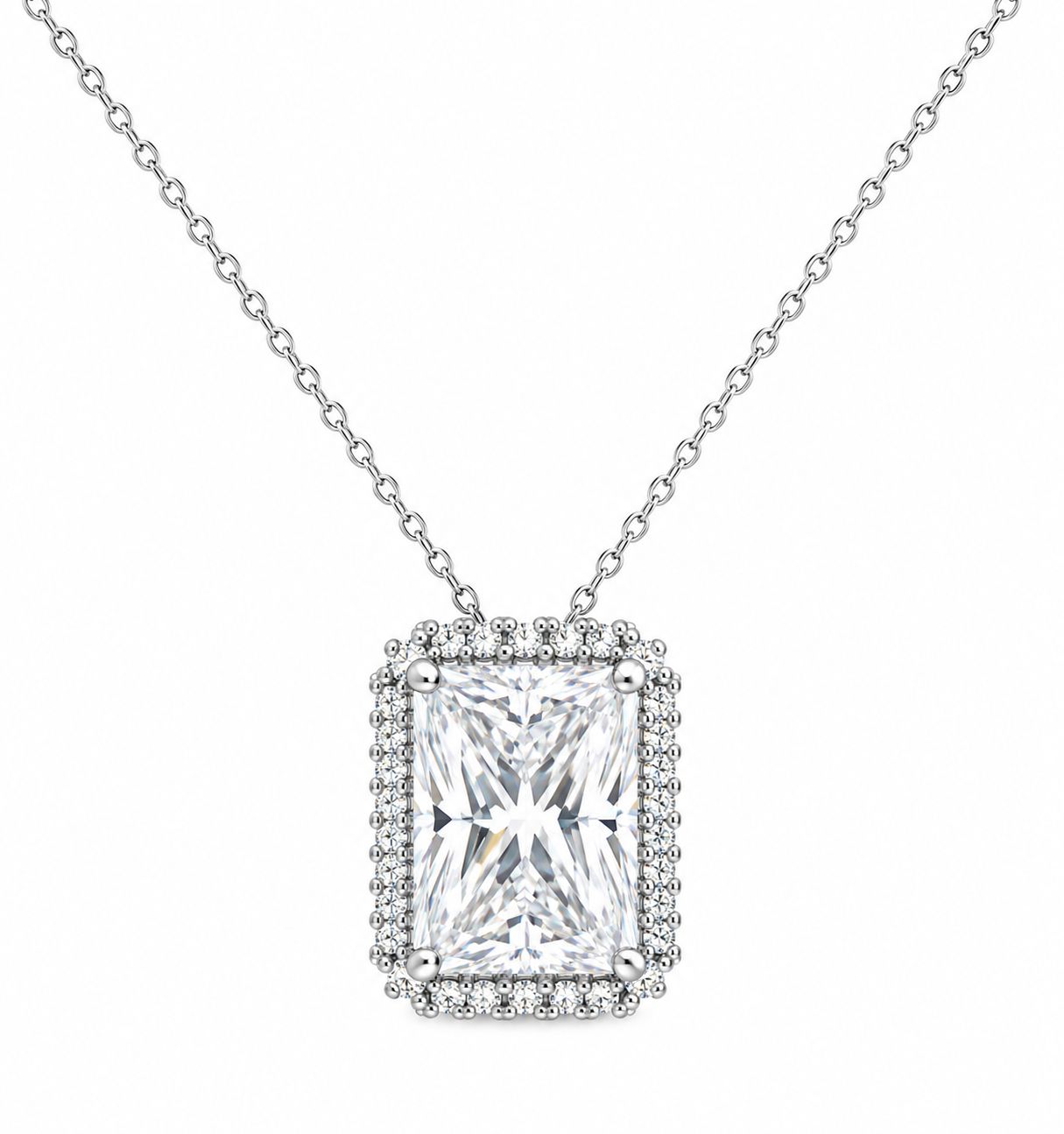 КОЛИЕ СЪС СЪЗДАДЕНИ ДИАМАНТИ И 18К ПОЗЛАТА - SKY DIAMOND