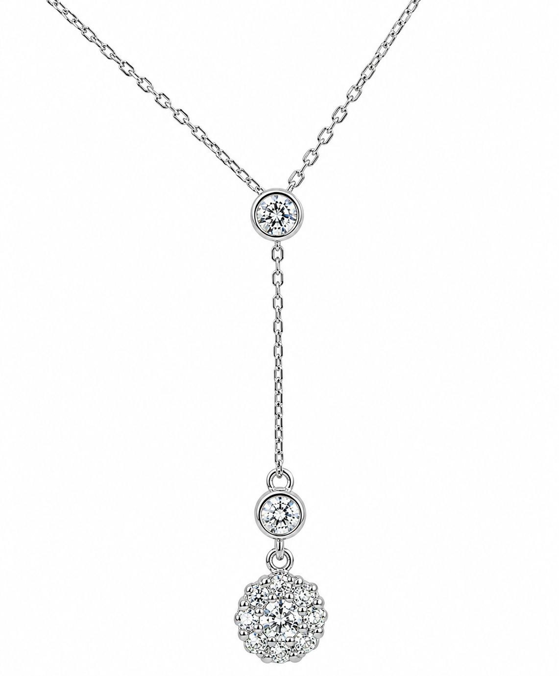 КОЛИЕ СЪС СЪЗДАДЕНИ ДИАМАНТИ И 18К ПОЗЛАТА - SKY DIAMOND