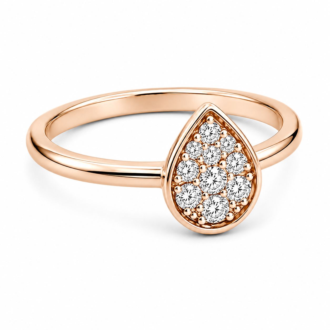 Златен пръстен с диаманти - Goto Diamonds Collection