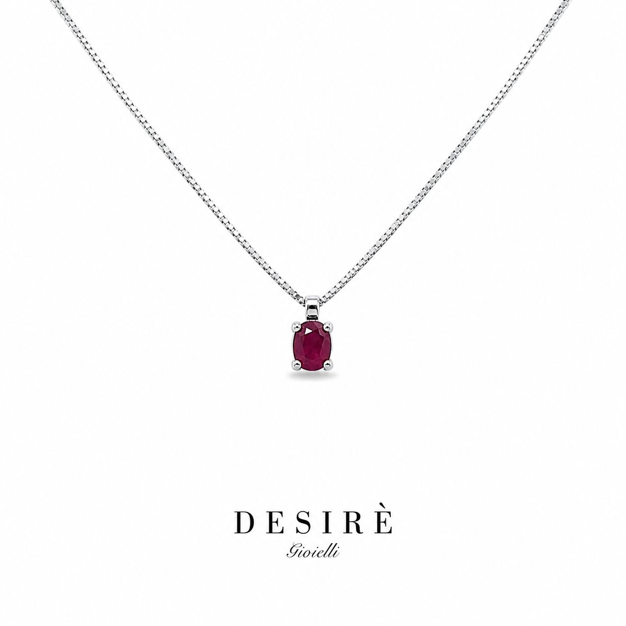 Златно колие с рубин "Desire"