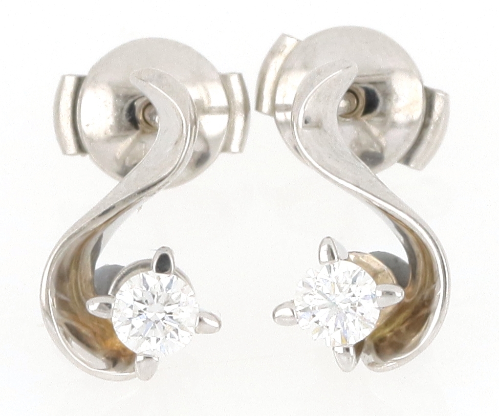 Златни обици с диаманти "Goto Diamonds Collection"
