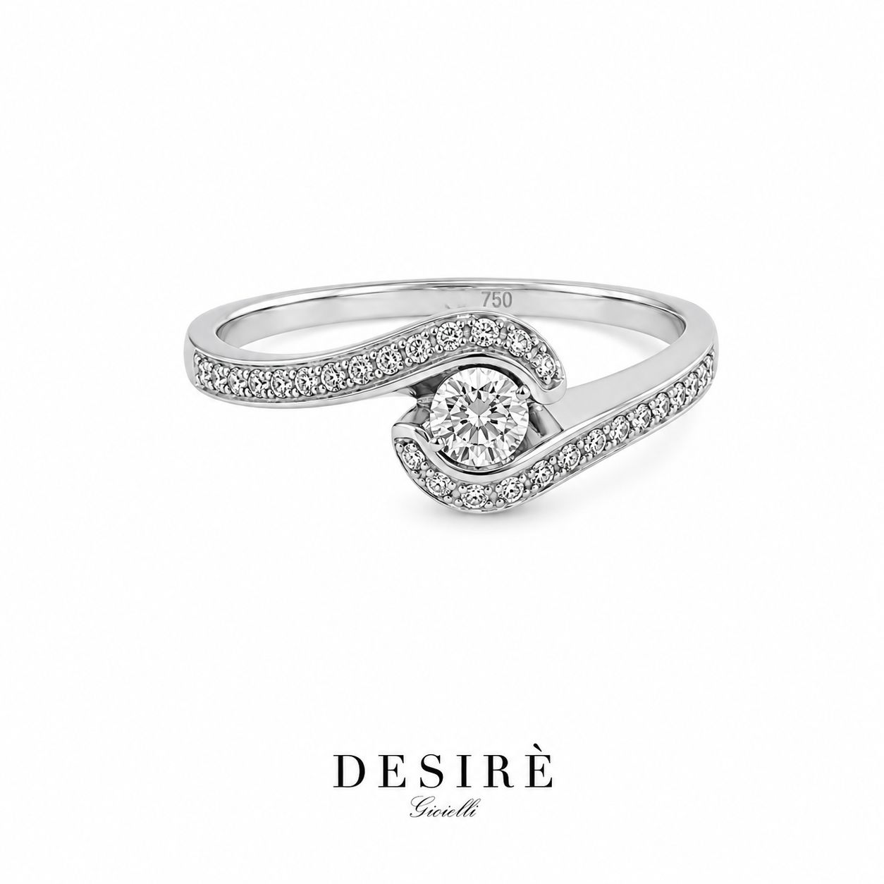 Годежен пръстен с диаманти "DESIRE"