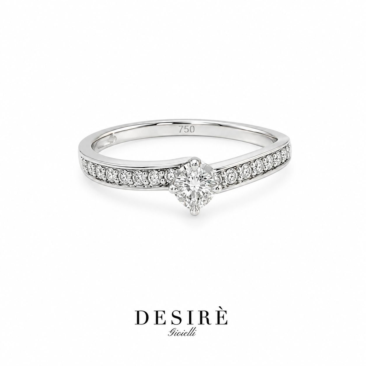 Годежен пръстен с диаманти "DESIRE"