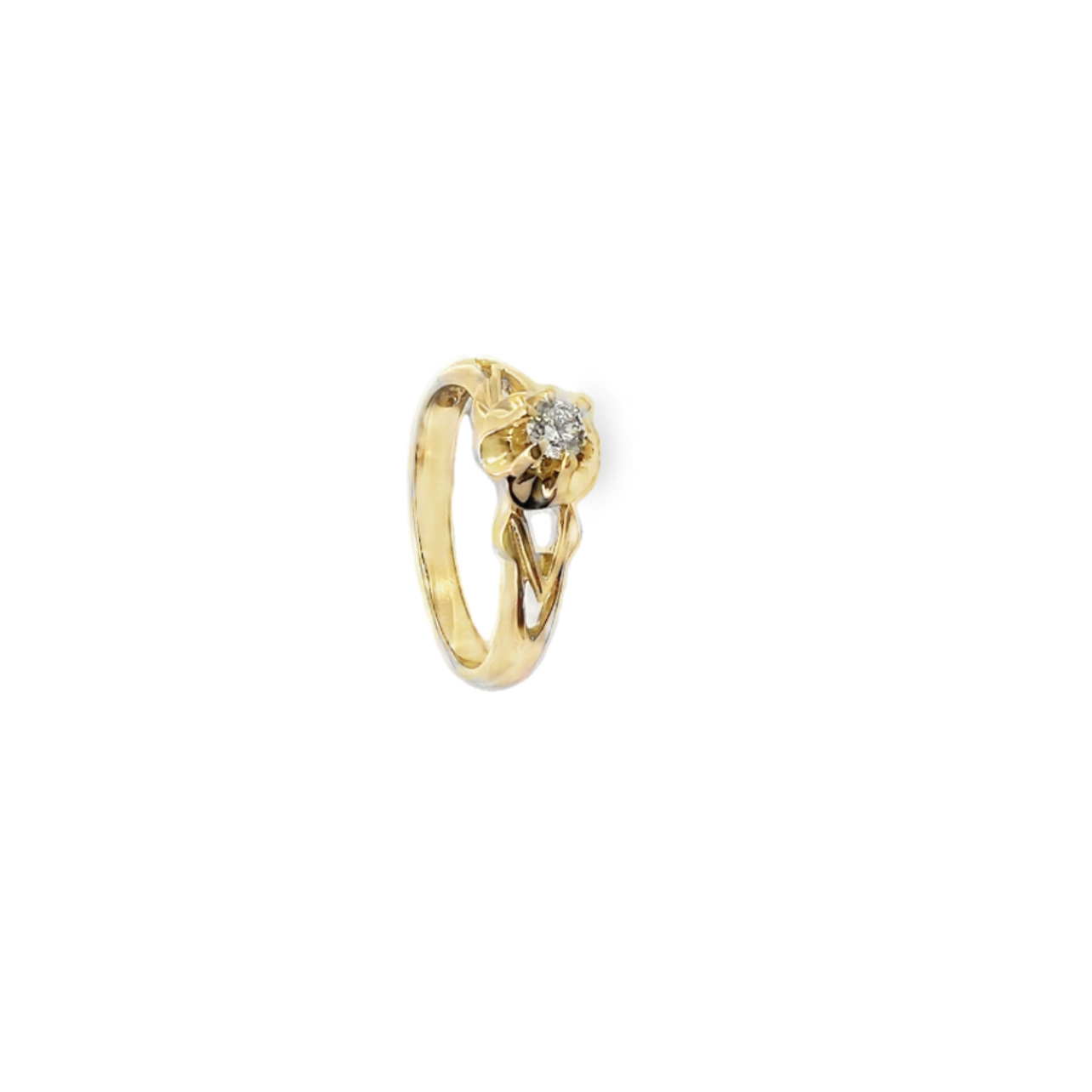Златен пръстен с лабораторен диамант "GOTO LAB-GROWN DIAMONDS COLLECTION"