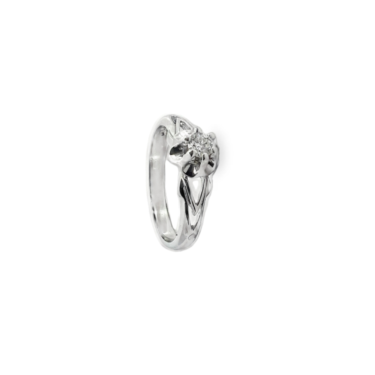 Златен пръстен с лабораторен диамант "GOTO LAB-GROWN DIAMONDS COLLECTION"