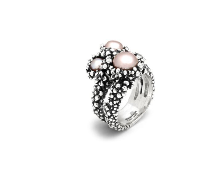 Дамски пръстен от сребро с Перли GIOVANNI RASPINI
