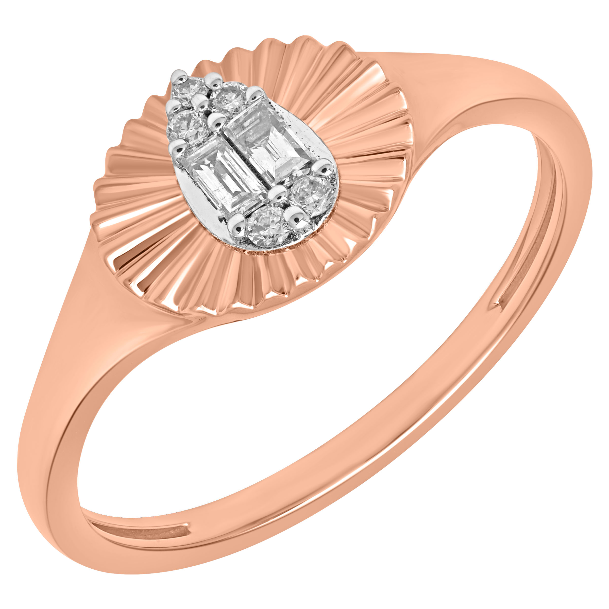 Златен пръстен с Диаманти Aspire Designs