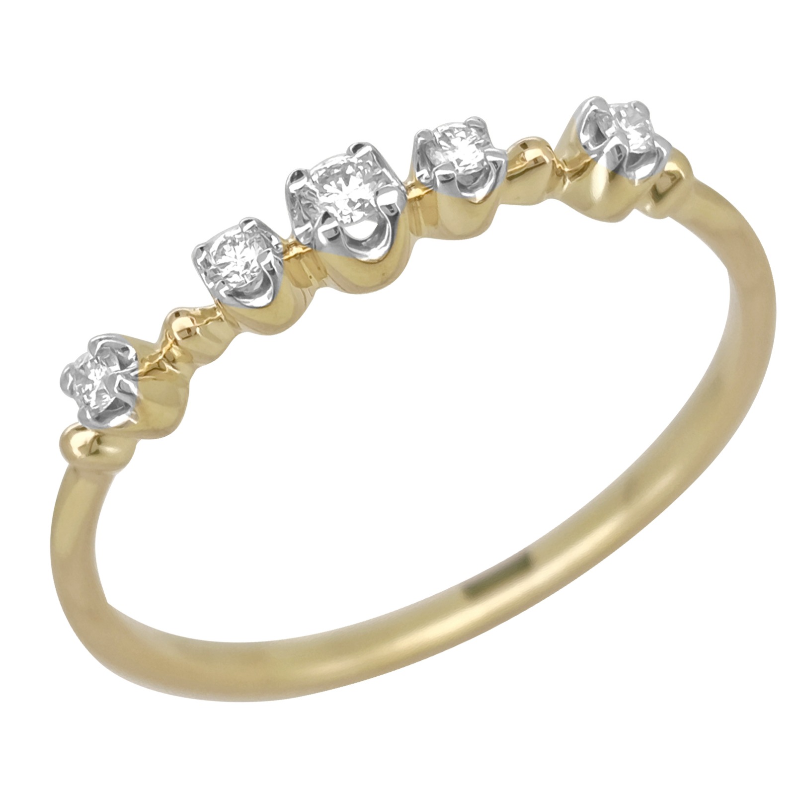 Златен пръстен с Диаманти Aspire Designs