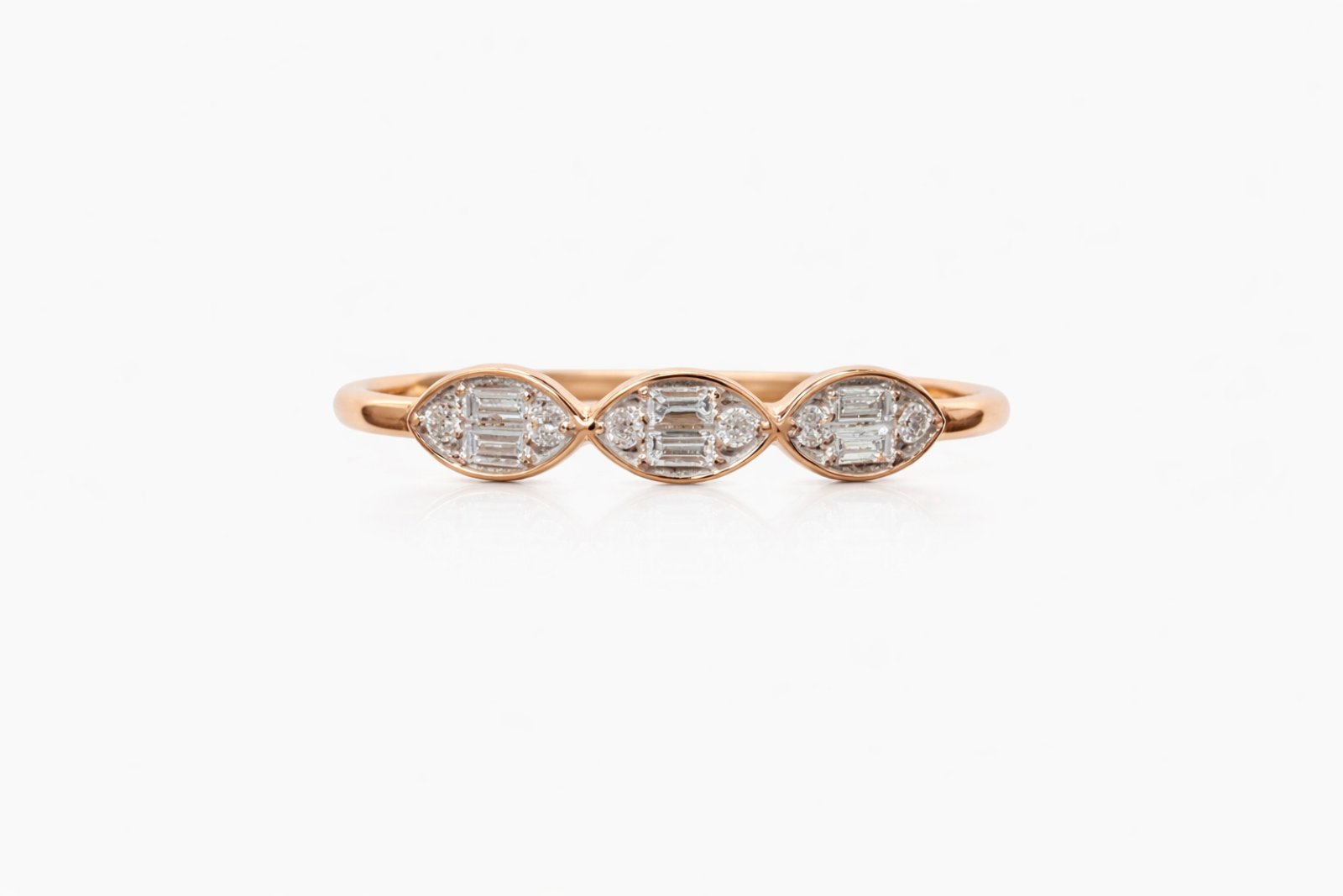 Златен пръстен с Диаманти Aspire Designs