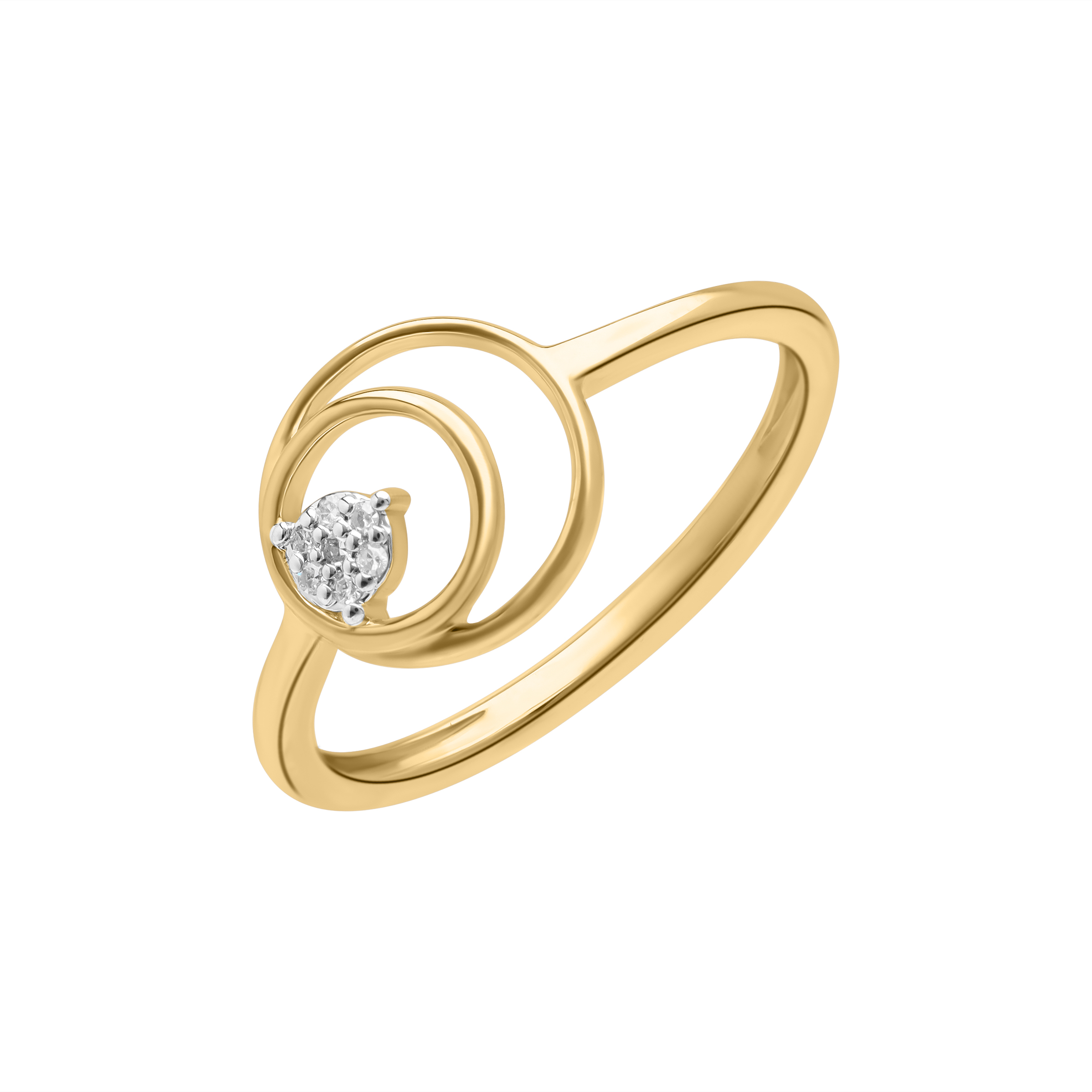 Златен пръстен с Диаманти Aspire Designs