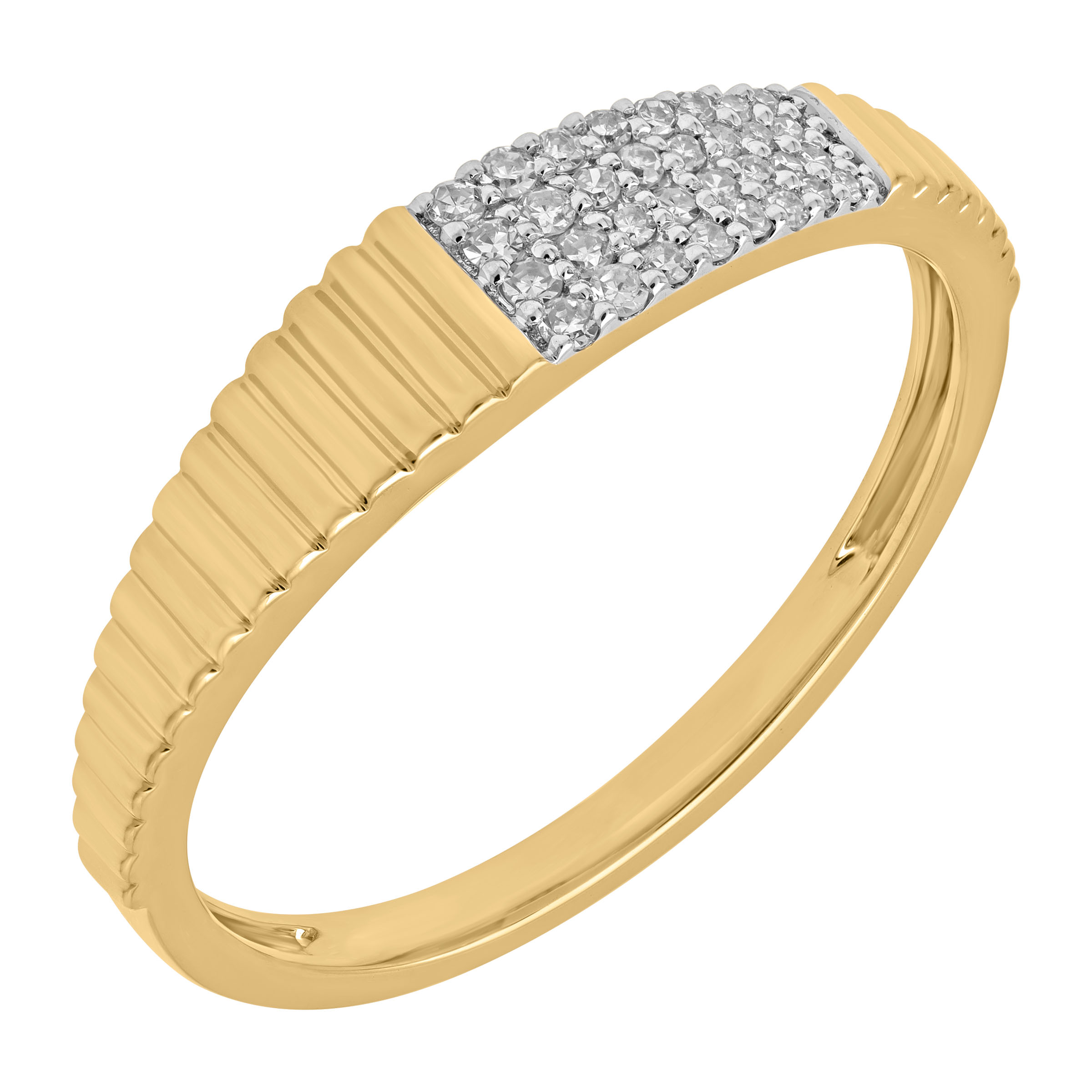 Златен пръстен с Диаманти Aspire Designs
