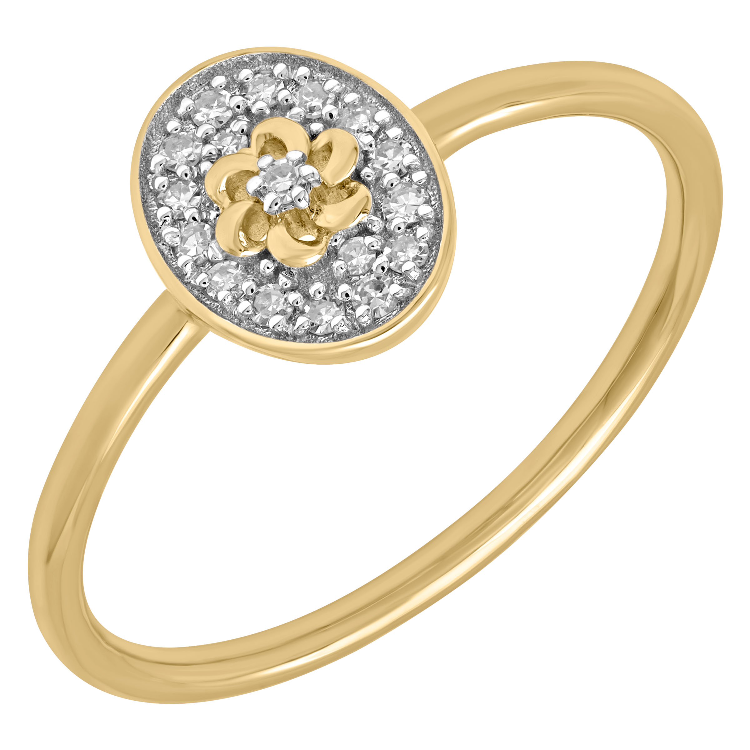 Златен пръстен с Диаманти Aspire Designs