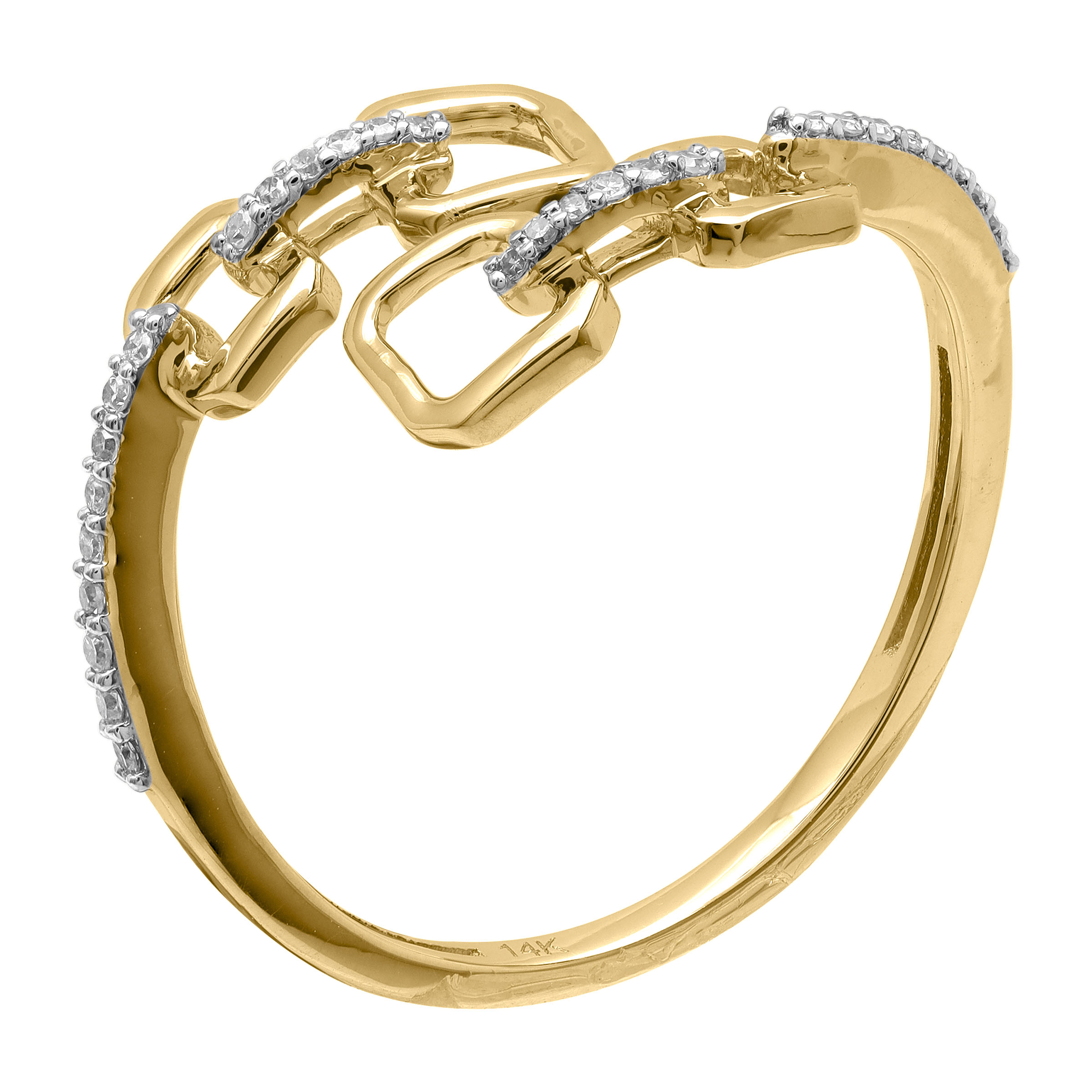 Златен пръстен с Диаманти Aspire Designs