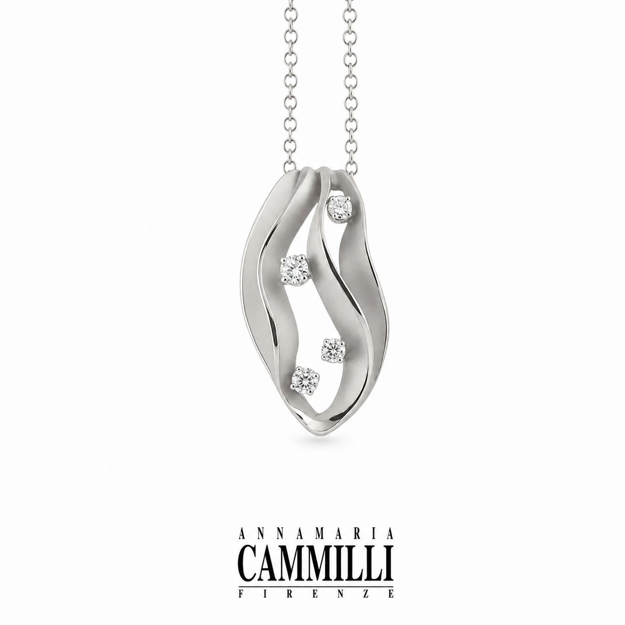 Златно колие с диаманти Annamaria Cammilli
