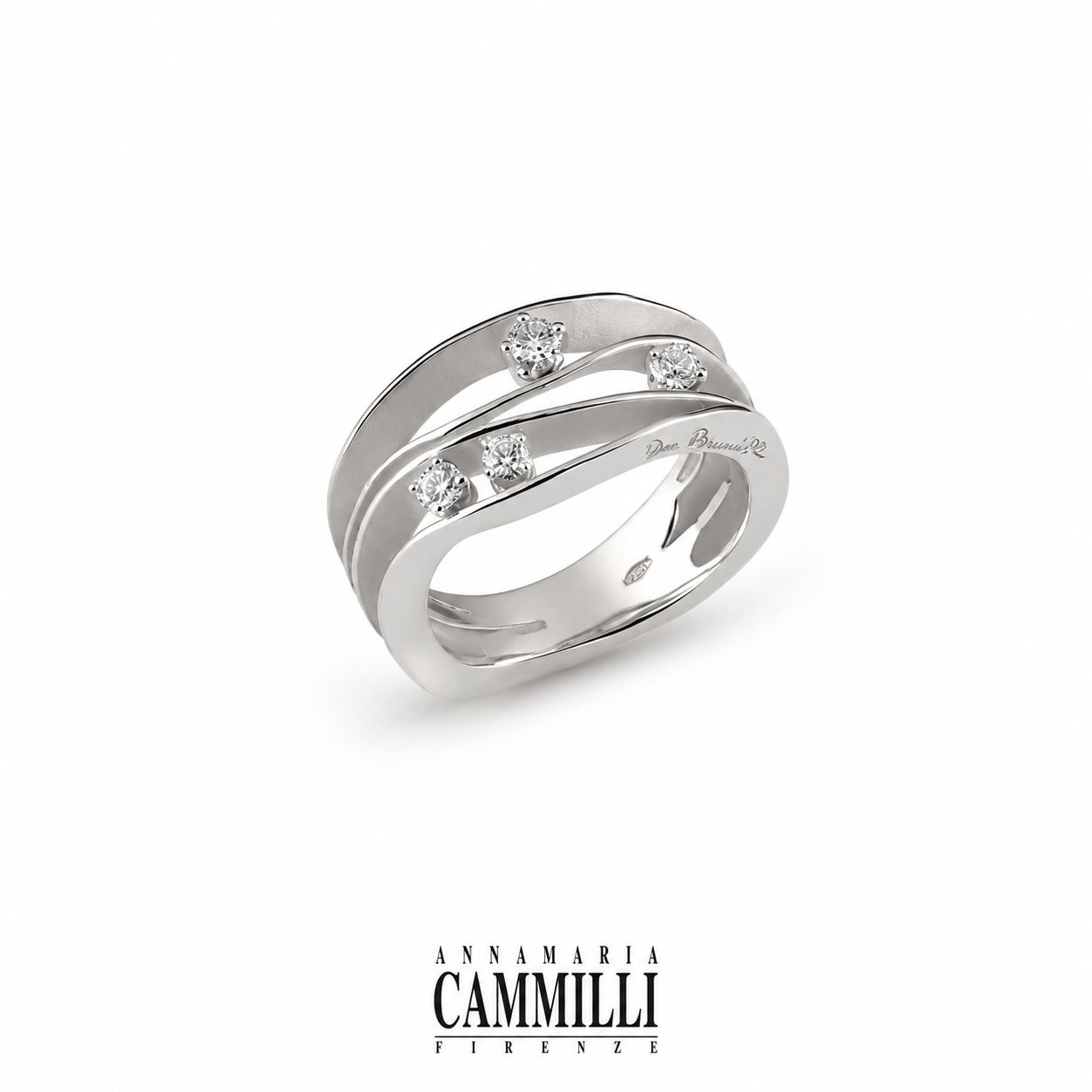 Златен дамски пръстен с диаманти Annamaria Cammilli