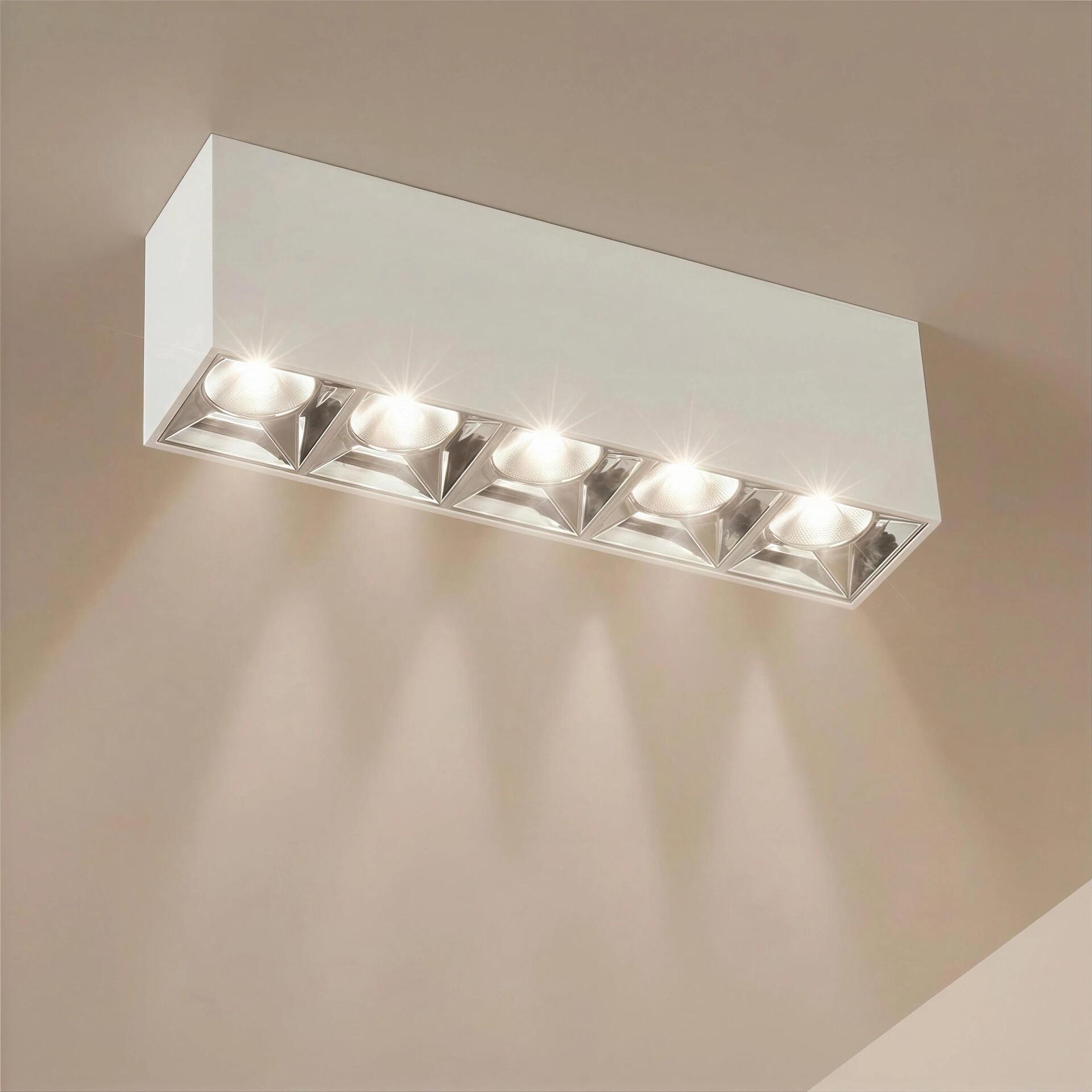 kelvo ® LUMINAR KLV-101-0334 LED луна за вграждане 20W 2800lm 36° AC 220-240V IP20 Натурално бяла 4500K - Osram SMD чип и TÜV SÜD драйвер - Матово бя