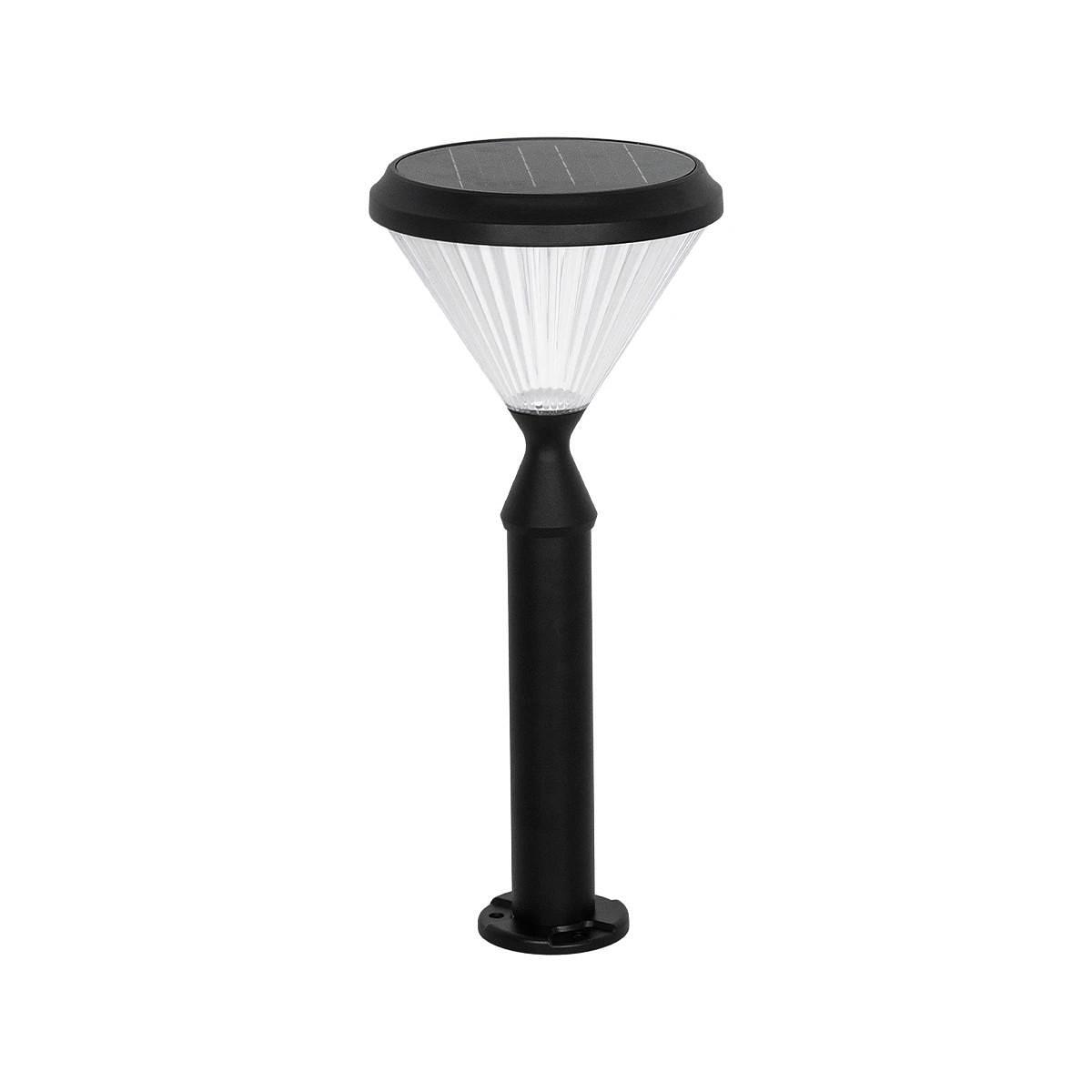 GLOBOSTAR ® VEGGIE 90522 LED градинска лампа 10W 500lm 120° с вграден фотоволтаичен панел 6V 2W и акумулаторна литиево-йонна батерия 3.2V 6000mAh със